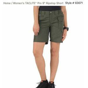 Size 8 NWT Green 5.11 Tactical Shorts